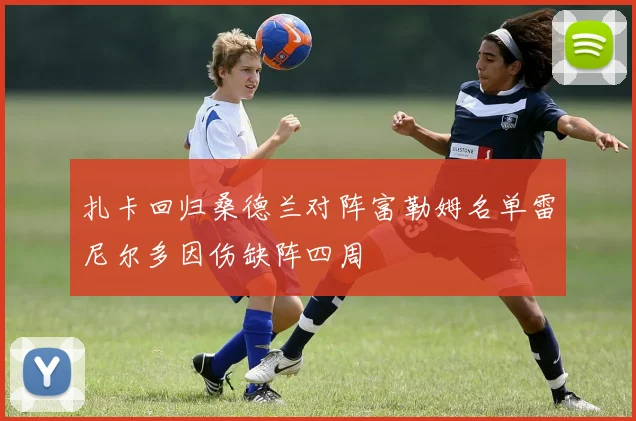 扎卡回归桑德兰对阵富勒姆名单雷尼尔多因伤缺阵四周